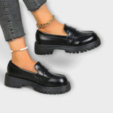 Calista - Orthopaedic Women's Loafer with Satin Wedge