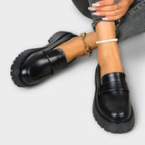 Women's Loafers with Orthopedic Design and Satin Heel