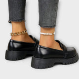 Calista - Orthopaedic Women's Loafer with Satin Wedge