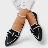 Georgie - Women's Flat Shoes with Knot