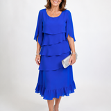 Anna | Elegant Ruffle Midi Dress