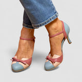 Bellarosa - Colourful Knot Sandals with Straps and Round Toe