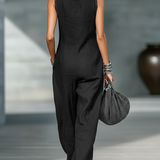 Jamie | Minimalist Sleeveless Relaxed Jumpsuit