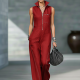 Jamie | Minimalist Sleeveless Relaxed Jumpsuit