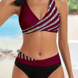 Mona - Printed Bikini in Warm Tones