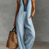 Fiamma  | Sleeveless jumpsuit with high collar