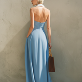 Charlotte - Light blue sleeveless long dress
