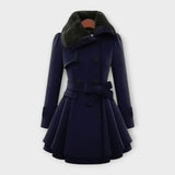 Tegan - Elegant Fur-Trimmed Coat