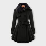 Tegan - Elegant Fur-Trimmed Coat