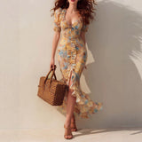 Arna - Beige Turtleneck Maxi Dress