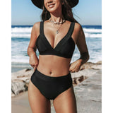Hilde - Solid High-Cut Swimsuit