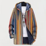 Coat with Stripe Pattern