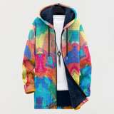 Sweatshirt with Colourful Artistic Pattern