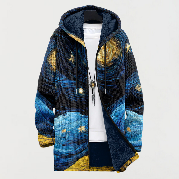 Coat with Starry Sky Pattern