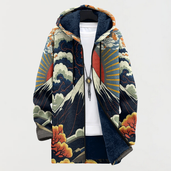 Sweatshirt with Sunrise Pattern