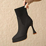 Libby - Platform Boots, Comfort and Feminine Elegance