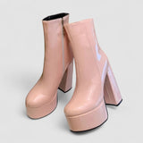 Carina - Super-High Platform Boots with Charm and Confidence