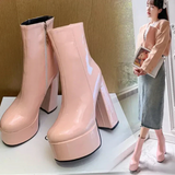 Carina - Super-High Platform Boots with Charm and Confidence