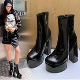 Carina - Super-High Platform Boots with Charm and Confidence