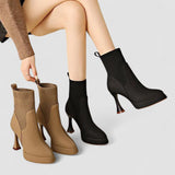 Libby - Platform Boots, Comfort and Feminine Elegance