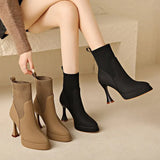 Libby - Platform Boots, Comfort and Feminine Elegance