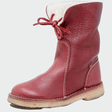 Waterproof Wool-Lined Leather Ankle Boots