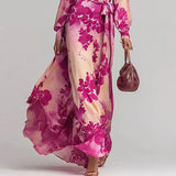 Leah – Floral Wrap Maxi Dress