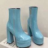Carina - Super-High Platform Boots with Charm and Confidence