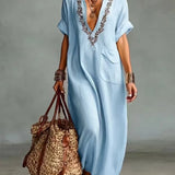Hiria | Bohemian Maxi Dress with Floral Print