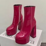 Carina - Super-High Platform Boots with Charm and Confidence
