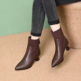 Clara - Leather Platform Boots