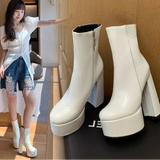 Carina - Super-High Platform Boots with Charm and Confidence
