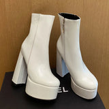 Carina - Super-High Platform Boots with Charm and Confidence