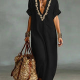 Hiria | Bohemian Maxi Dress with Floral Print