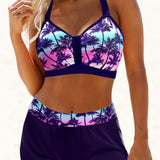 Janette - High-Waisted Ribbed Bikini