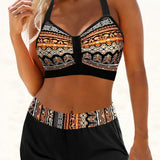 Janette - High-Waisted Ribbed Bikini