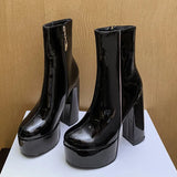 Carina - Super-High Platform Boots with Charm and Confidence