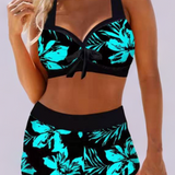 Sherrie - High-Waisted Swimsuit with Floral Pattern