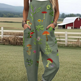Nature-Inspired Embroidery Dungarees