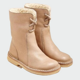 Waterproof Wool-Lined Leather Ankle Boots