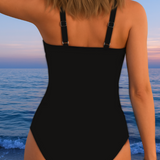 Luxurious Wrap Swimsuit with Colourful Print