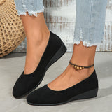Sela - Comfortable Wedge-Heel Ballet Flats