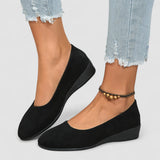 Sela - Comfortable Wedge-Heel Ballet Flats