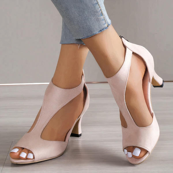 Camila - High-Heeled Sandals with Cut-Out Toe
