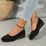 Sela - Comfortable Wedge-Heel Ballet Flats