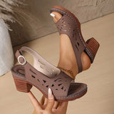 Cristy | Ankle Strap Block Heel Sandals