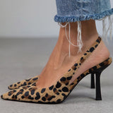 Hanna™ - Leopard print stilettos