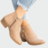 Premium Orthopaedic Leather Boots with Heel for Winter