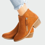 Premium Orthopaedic Leather Boots with Heel for Winter
