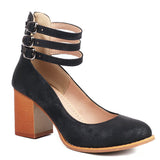 Madison - Flat Sandals with Ankle Strap and Thick Sole